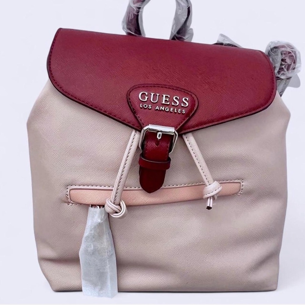 GUESS Women's magenta and baby pink Backpack